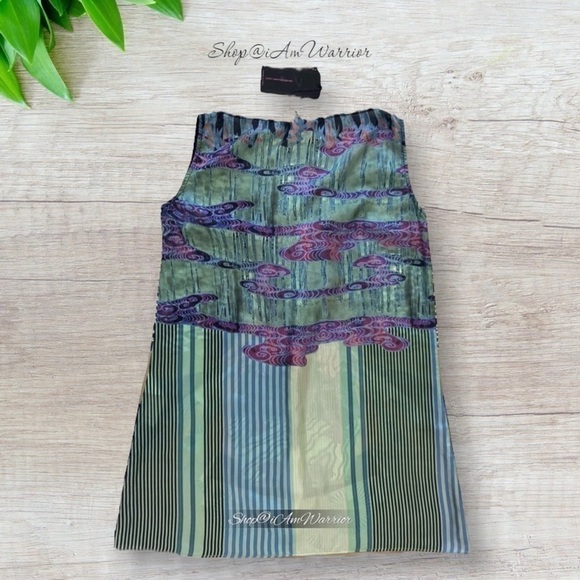 Save the Queen NWT rare mirrored bird silk sleeveless tunic *shop@iamwarior - Picture 7 of 11